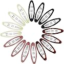 16 Pieces 2.8 Inch Big Oval Water Drop Shape Women Hair Clips Metal Stoving Varnish No Slip Hair Barrettes for Girls Women Accessories(Adorable Color) Beauty & Personal Care WILLBOND
