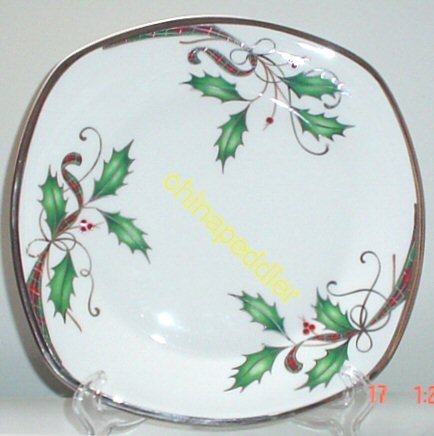 LENOX HOLIDAY NOUVEAU WHITE PLATINUM SQUARE ACCENT PLATE NEW Beauty and Personal Care Lenox