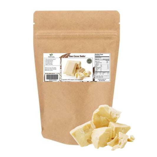 1 Lb Cocoa Butter - Pure Raw Unprocessed Incredible Quality and Scent. Use for Lotion, Cream, Lip Balm, Oil Stick or Body Butter. NON-GMO By SaaQin Beauty & Personal Care SAAQIN