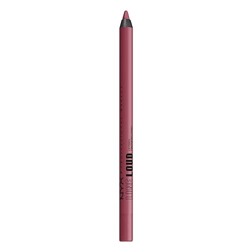 NYX PROFESSIONAL MAKEUP Line Loud Lip Liner, Longwear and Pigmented Lip Pencil with Jojoba Oil & Vitamin E - Goal Getter (Deep Raspberry) Beauty & Personal Care NYX PROFESSIONAL MAKEUP