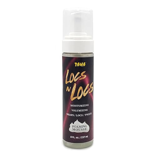 Taha Locs & Locs Foaming Mousse, Moisturizing & Volumizing, Wraps, Natural Blend of shea and coconut oil - Great for all wraps, locs, and twists, 8 Oz Beauty & Personal Care Taha