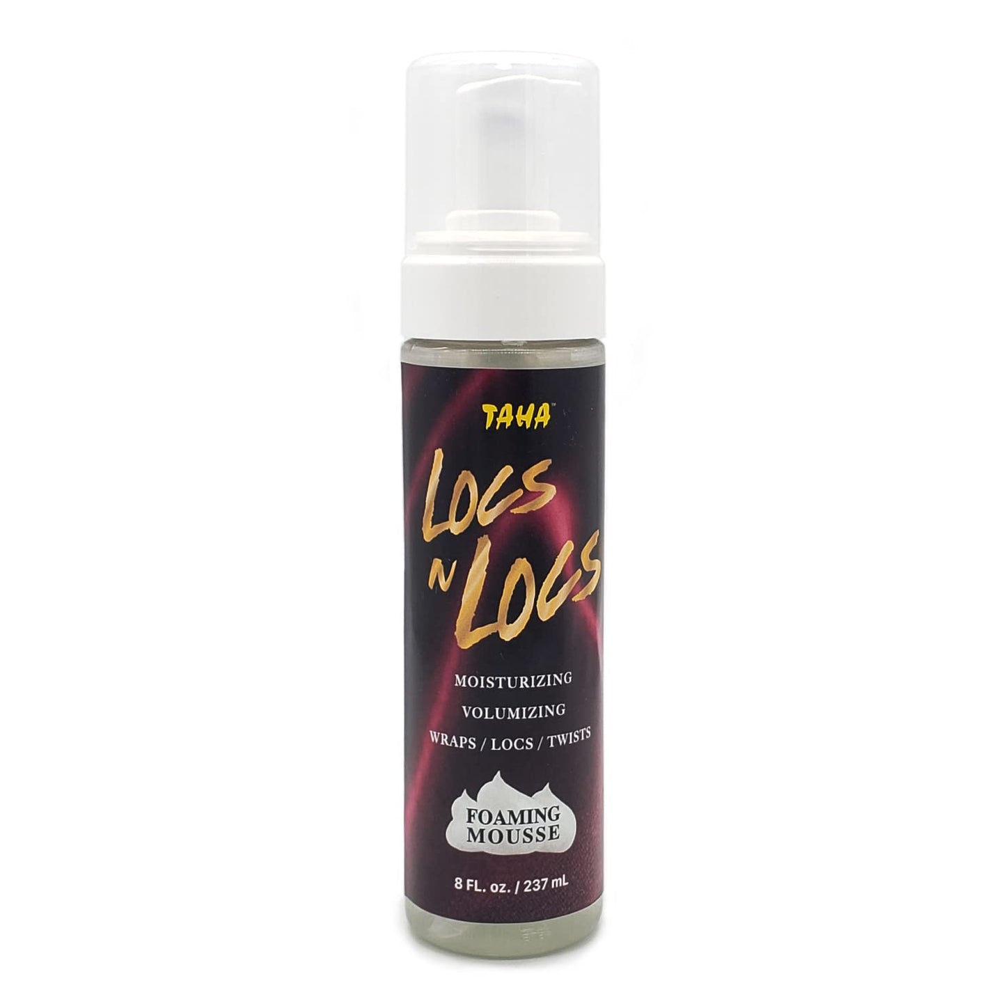 Taha Locs & Locs Foaming Mousse, Moisturizing & Volumizing, Wraps, Natural Blend of shea and coconut oil - Great for all wraps, locs, and twists, 8 Oz Beauty & Personal Care Taha