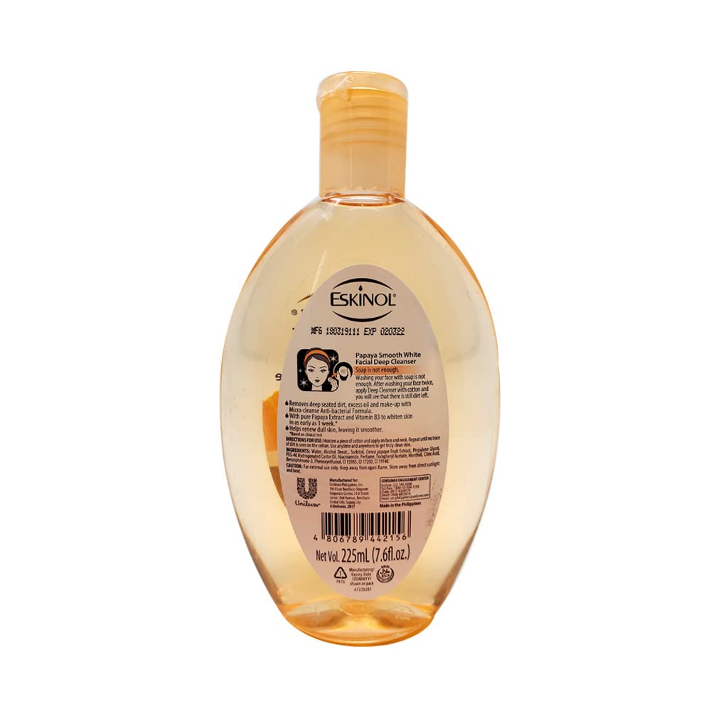Eskinol Facial Cleanser 225 Ml - 7.6 Oz (Pack of 6) (Papaya) Beauty & Personal Care scthkidto