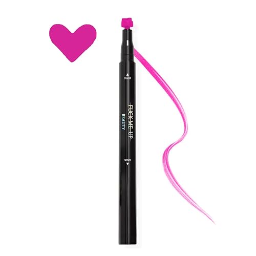 FMU Beauty UFO Body Art Stamp + Pen Liner for Bright Colorful Festival Makeup (Venus - Pink Heart) Beauty & Personal Care Fuck Me Up Beauty