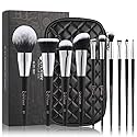 DUcare Makeup Brushes with Case 10Pcs Travel Makeup Brushset Women Gift Premium Synthetic Kabuki Foundation Blending Brush Face Powder Blush Beauty & Personal Care DUcare