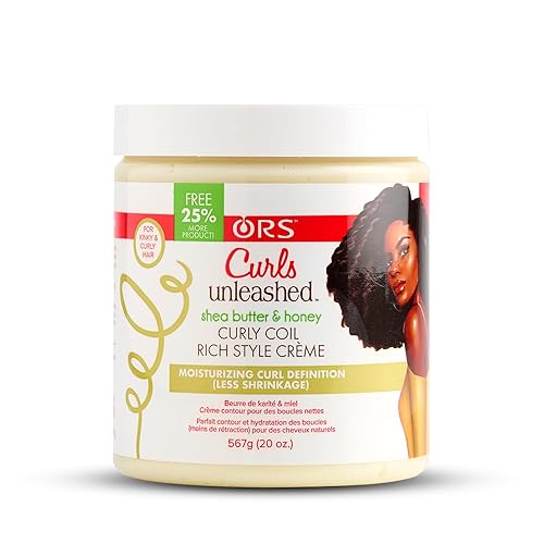 Curls Unleashed Style and Maintenance Shea Butter and Honey Curly Coil Creme for Moisturizing and Curl Definition, Less Shrinkage (19.2 oz) Beauty & Personal Care Curls Unleashed