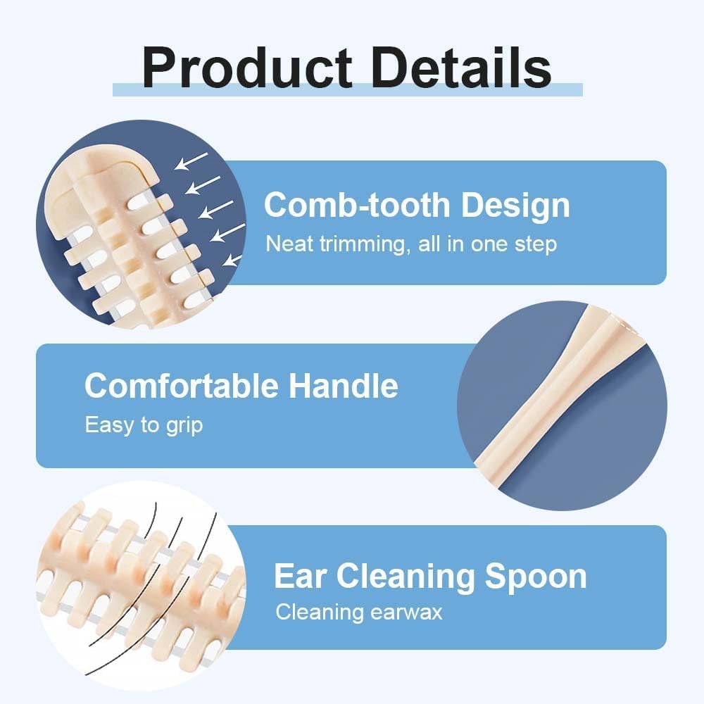 Nasal Hair Cutter - 2026 2-in-1 Nose Hair Cutter & Ear Picker - 360° Rotating Nostril Hair Removal Tool Double Sided Blade, Nose Hair Trimmer Beauty and Personal Care NQAFH