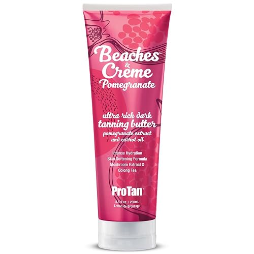 Pro Tan Beaches & Crème Pomegranate Dark Tanning Butter with Intensifiers including Tyrosine 8.5oz Beauty & Personal Care Pro Tan