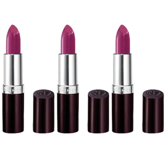 (3 Pack) RIMMEL LONDON Lasting Finish Intense Wear Lipstick - Amethyst Shimmer Beauty & Personal Care Rimmel