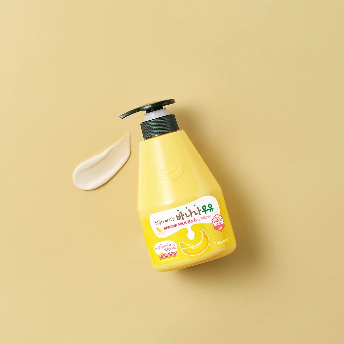 WELCOS KWAILNARA Banana Milk Body Lotion (19.75 Fl Oz) - Korean Body Lotion for Deep & Lightweight Hydration | Milk Protein, Royal Jelly, & Banana Beauty & Personal Care Kwailnara