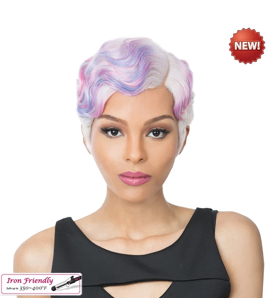 It's A Wig Synthetic Hair Wig Nuna (NDXRED - NATURAL DARK EXTRA + RED)