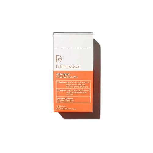 Dr Dennis Gross Alpha Beta Universal Daily Peel: for Uneven Tone or Texture and Fine Lines or Enlarged Pores, (30 Treatments) Beauty & Personal Care Dr Dennis Gross
