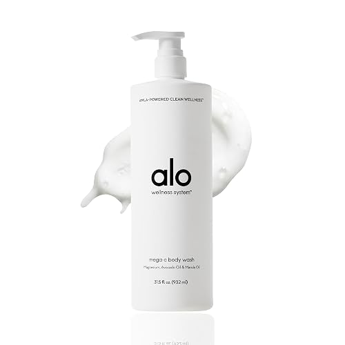 Alo Mega-C Magnesium Body Wash | Stress Relief, Muscle Recovery & Skin Nourishment | Aloe, Vitamin E & Marula Oil | Citrus Scent | 31.5 fl. Oz Beauty & Personal Care Alo