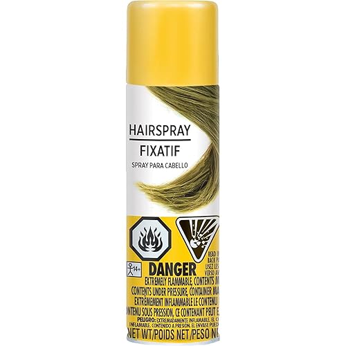 Hypo-Allergenic Yellow Hair Spray - 3 oz. - Perfect Party Accessory, 1 Pc. Beauty & Personal Care Amscan