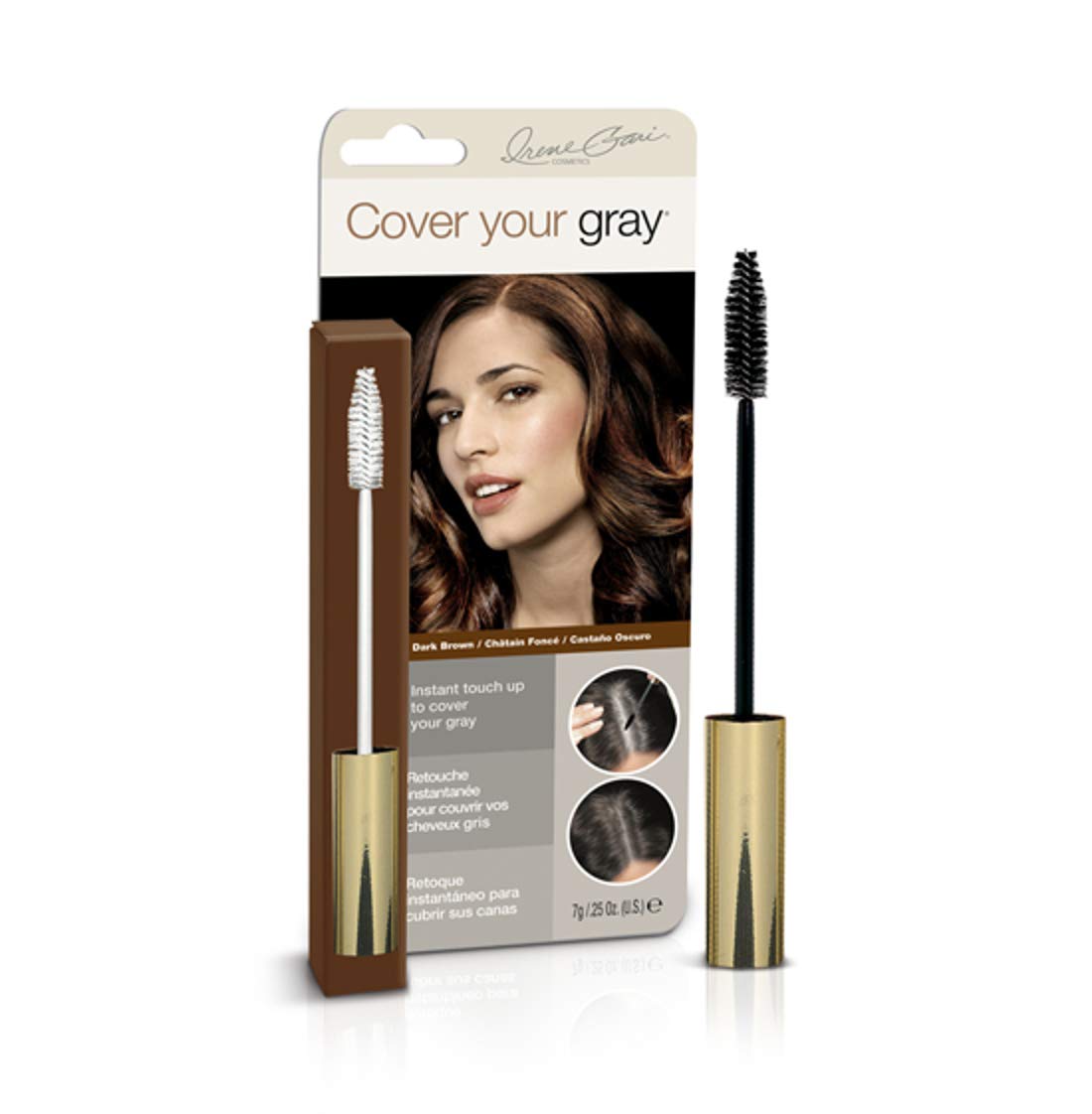 Cover Your Gray Brush In Wand - Dark Brown (3-Pack) Beauty & Personal Care Cover Your Gray