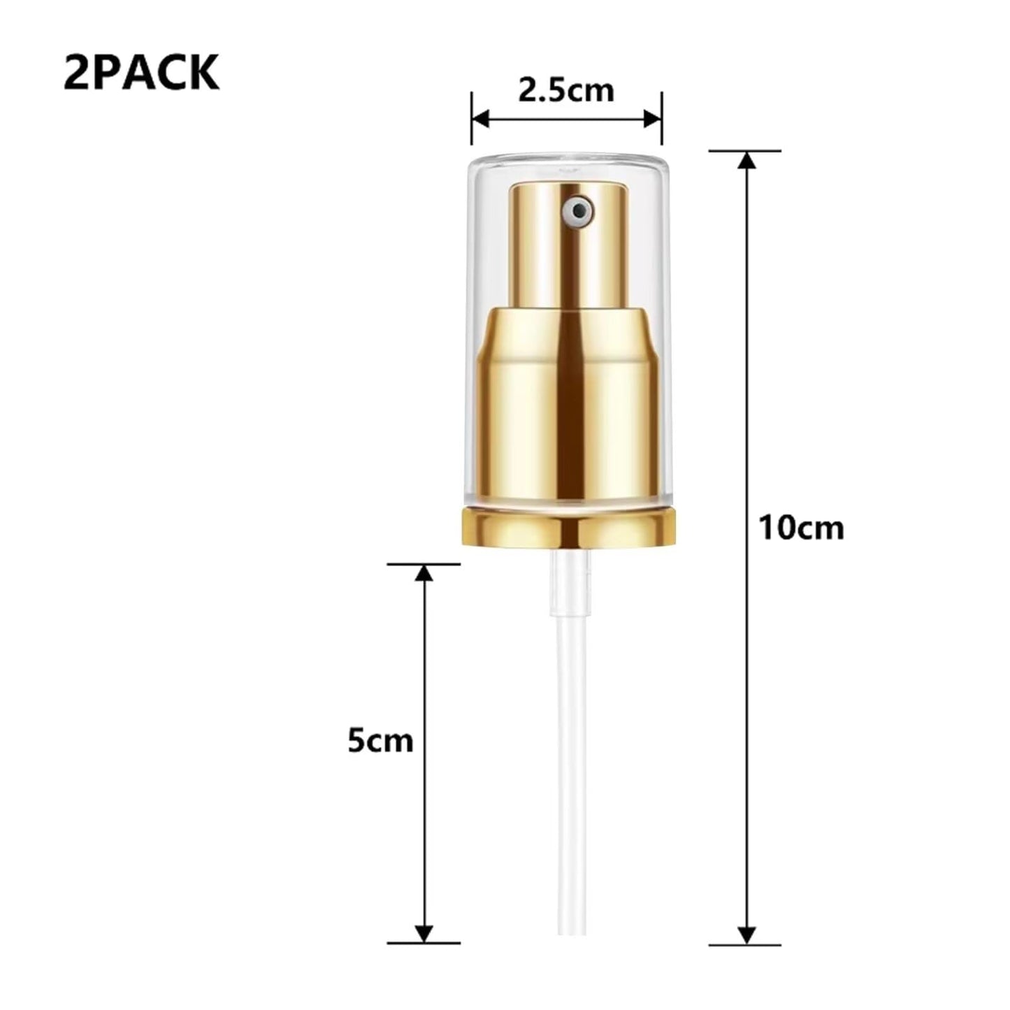 Chris.W 2Pack Foundation Pump Fit for Estee Lauder Double Wear Foundation DW Replacement Pump(Gold) Beauty & Personal Care Chris.W