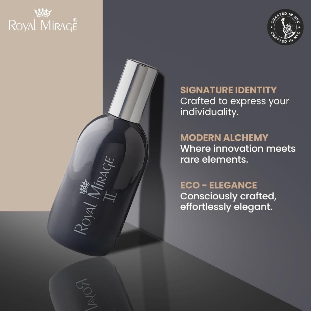 Royal Mirage II Eau de Toilette - Premium Citrus & Jasmine Fragrance Spray - 120ml (4 oz) Long-Lasting EDT - Authentic Heritage Scent Beauty & Personal Care Royal Mirage
