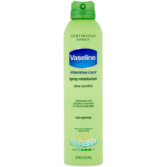 Vaseline Spray & Go Moisturizer, Aloe Fresh, 6.5 oz (Pack of 3) Beauty & Personal Care Vaseline