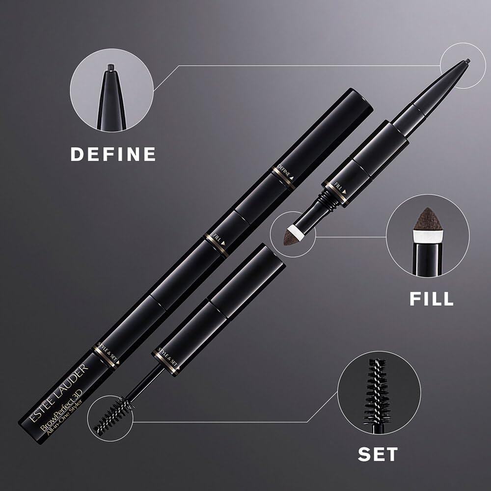 Estée Lauder BrowPerfect 3D All-In-One Styler with Eyebrow Gel, Pencil & Powder plus Spooled Brush, Cool Grey Beauty & Personal Care Estée Lauder