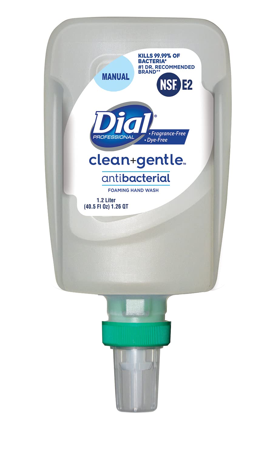 Dial Clean + Gentle Antibacterial Foaming Hand Wash, Fragrance and Dye-Free, FIT Universal Manual, 1.2L Dispenser Refill (Pack of 3) Beauty & Personal Care Dial