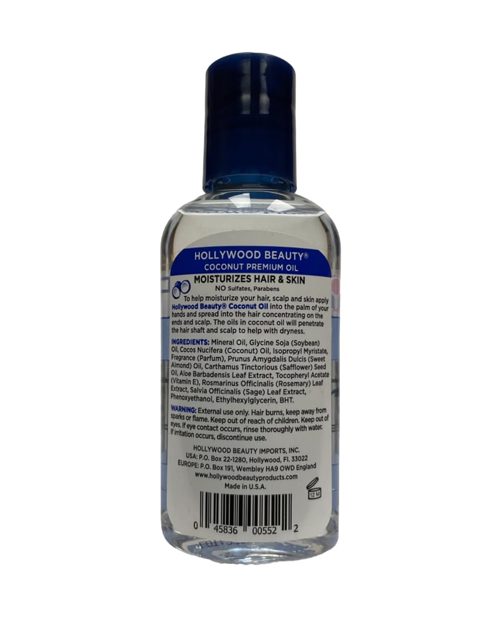 Hollywood Beauty Coconut Oil, 2 Ounce Beauty & Personal Care Hollywood Beauty
