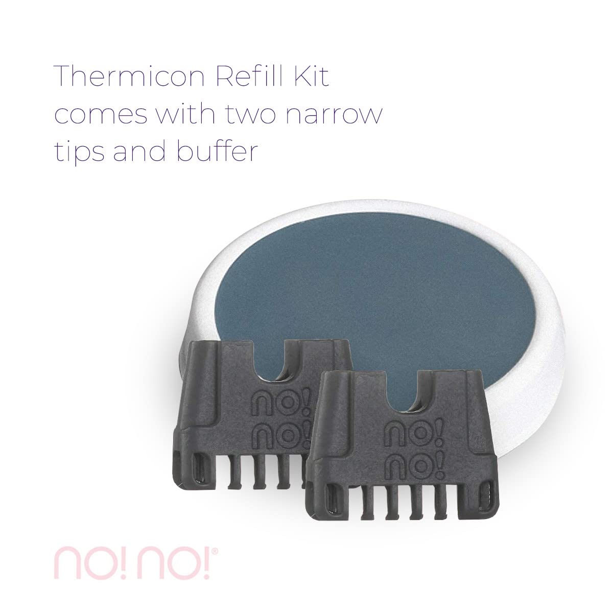 no!no! Thermicon Narrow Tip Refill Pack - Hair Removal for Women - Flawless Replacement Heads Attach to Device for a Smooth Hairless Face, Underarm Beauty and Personal Care no!no!