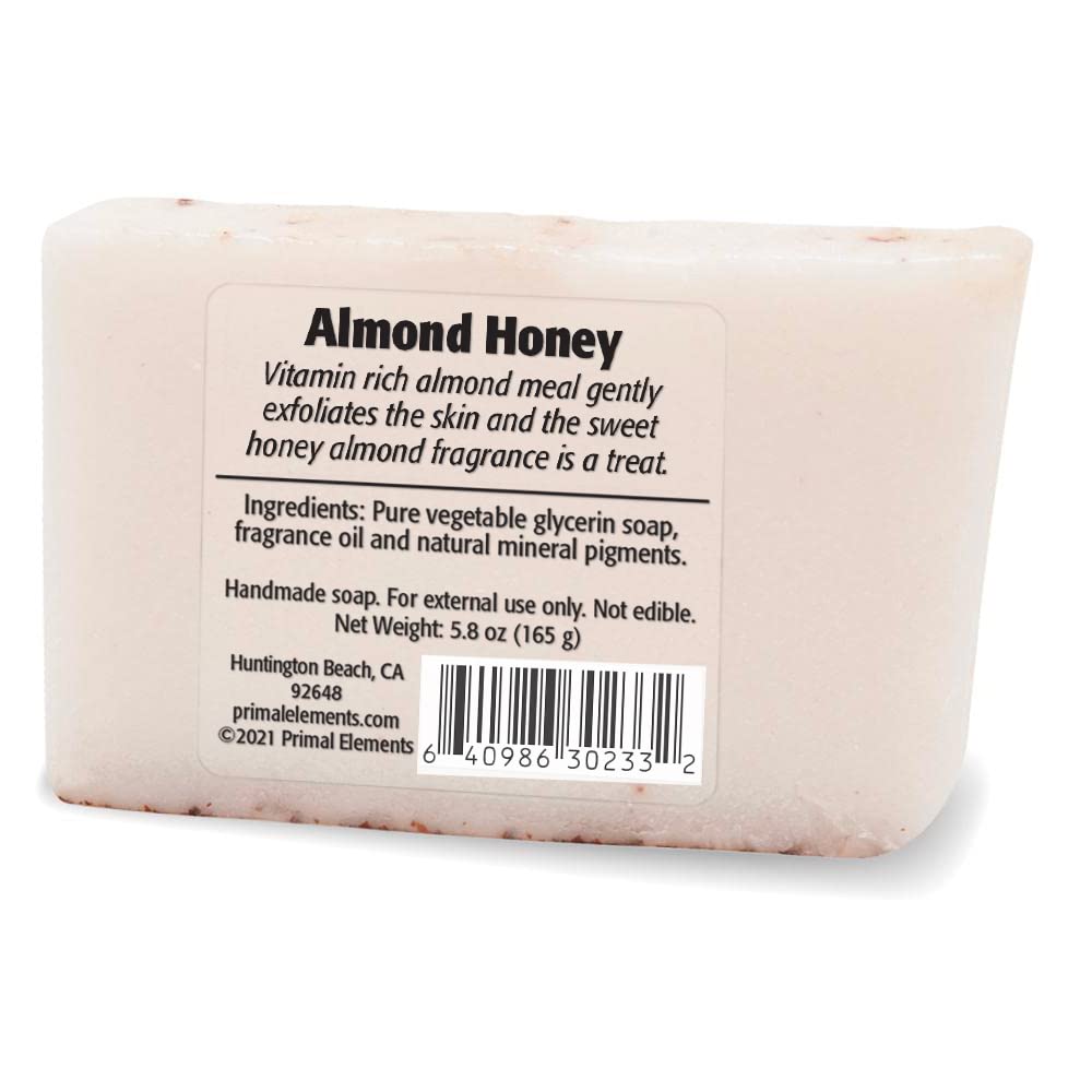 Primal Elements Wrapped Soap Bar, Almond Honey 5.8 Ounce Beauty & Personal Care Primal Elements