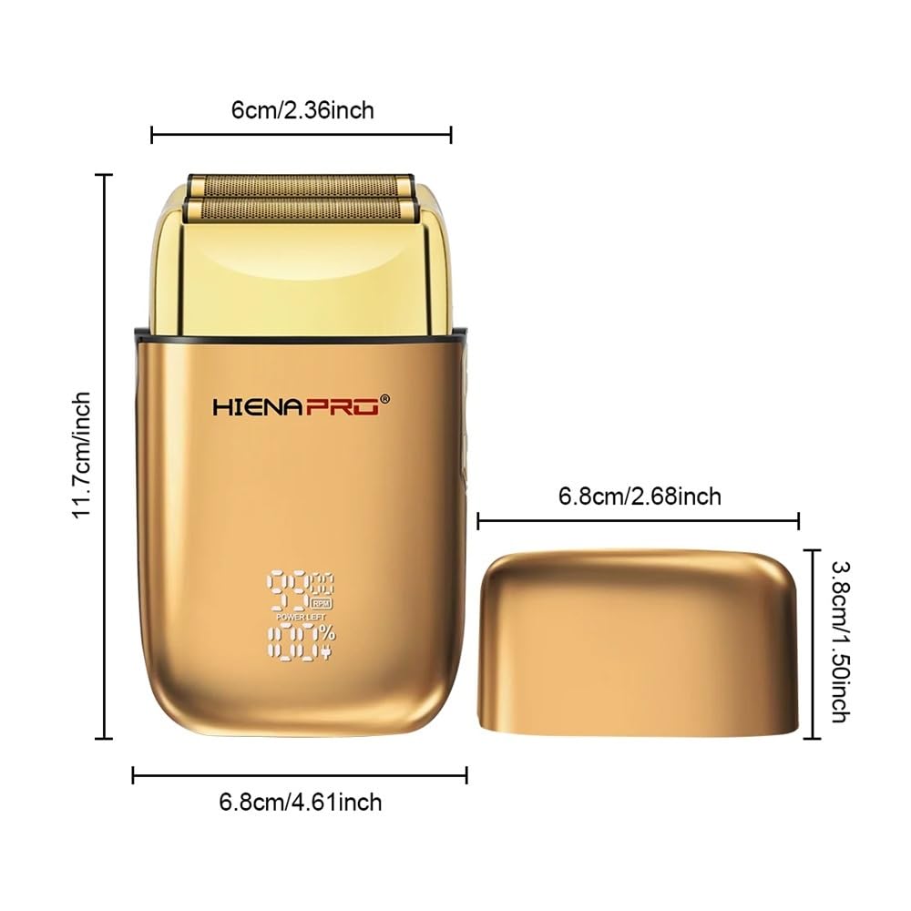 Razors 10,000 RPM High Power Men's Razor - Wireless use of Precision Trim, USB Charging, Powerful, Designed for Home Electric Razors(HYN-809golden) Beauty and Personal Care EWKYLSEM