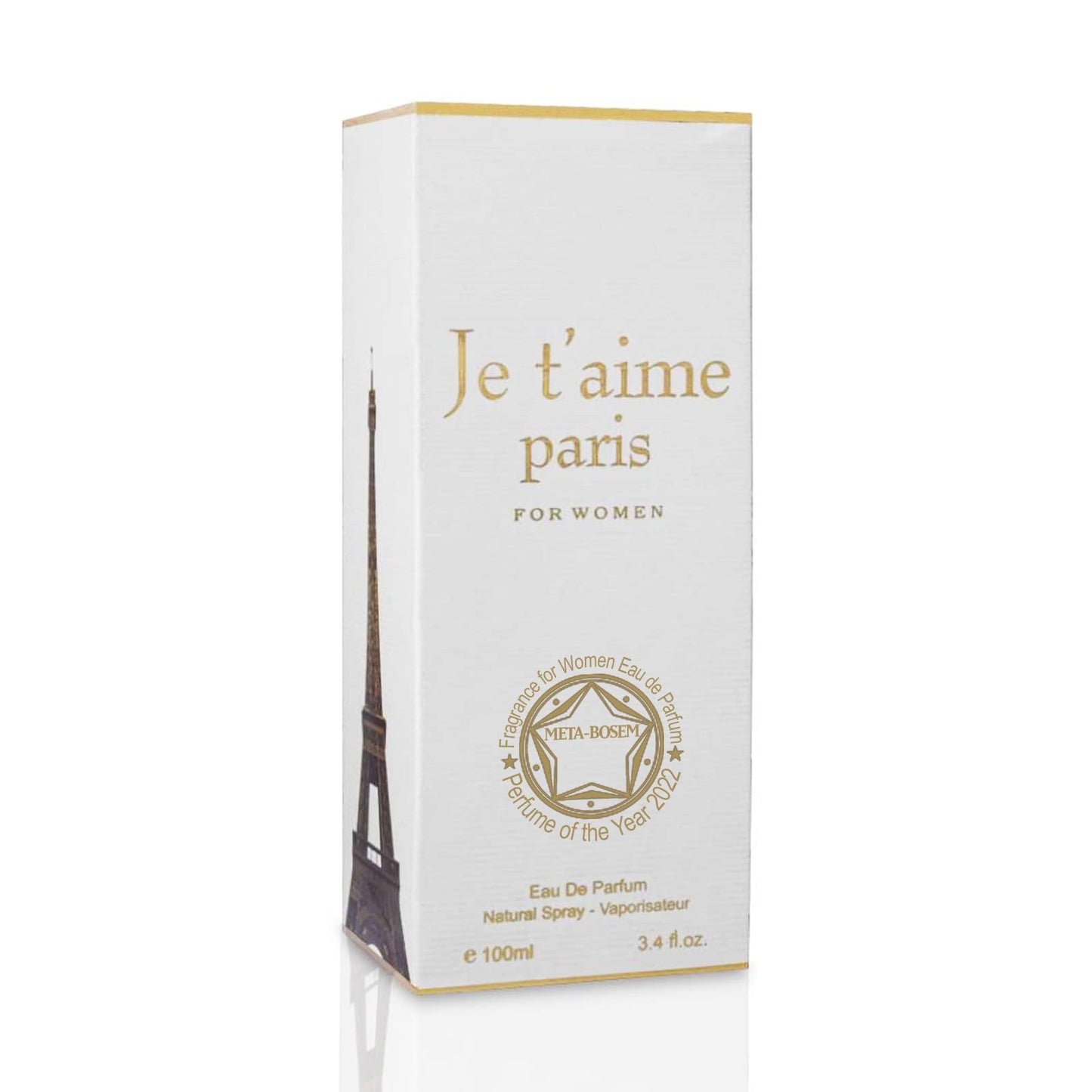 META-BOSEM Je t'aime Paris, Perfume for Women Eau de Parfum Natural Spray Girl's Fragrance - Fresh Feminine Scent - Holiday Gift - for All Day Use - a Beauty & Personal Care META-BOSEM