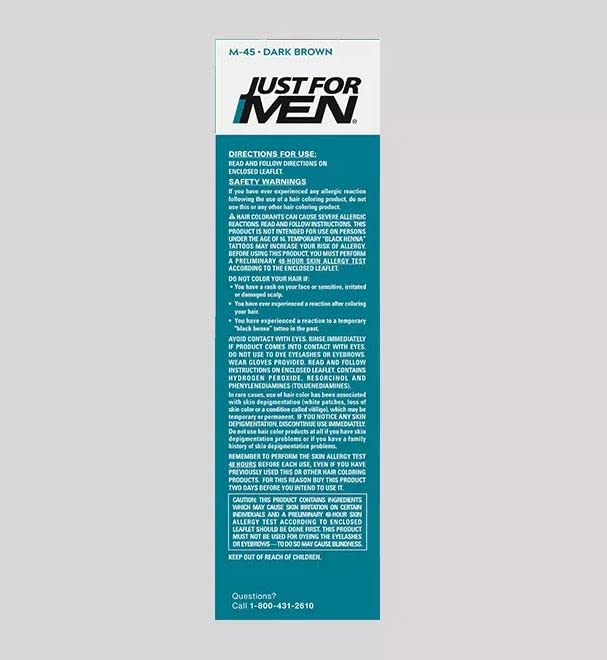 Just For Men Color Gel Mustache & Beard M-45, Dark Brown (Value Pack Of 4) Beauty & Personal Care Just for Men