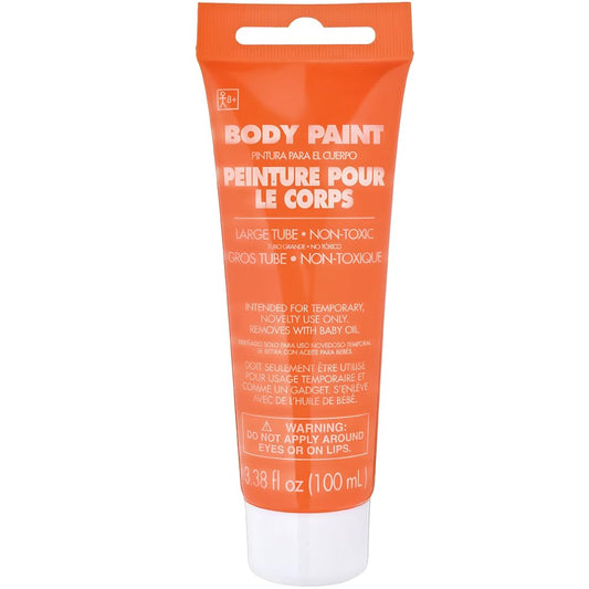 Orange Body Paint for Halloween - 3.4 oz. (1 Pc.) - Vibrant & Easy-to-Apply Costume Makeup, Perfect for Props and Parties Beauty & Personal Care Amscan