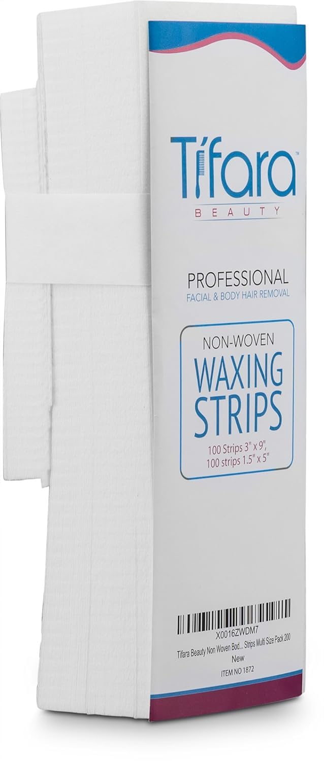 Tifara Beauty Non Woven Body and Facial Wax Strips Multi Size Pack (200) Beauty & Personal Care Tifara Beauty