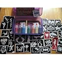 Classic Rainbow Glitter Tattoo Face Paint Kit Beauty & Personal Care Chit Chat the Clown