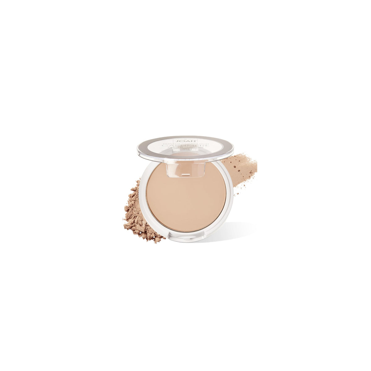 JOAH Beauty Perfect Complexion Cashmere Powder Foundation, Medium Coverage Hydrating Formula, Up to 16H, Peptide & Tea Tree Extract Infused, Matte