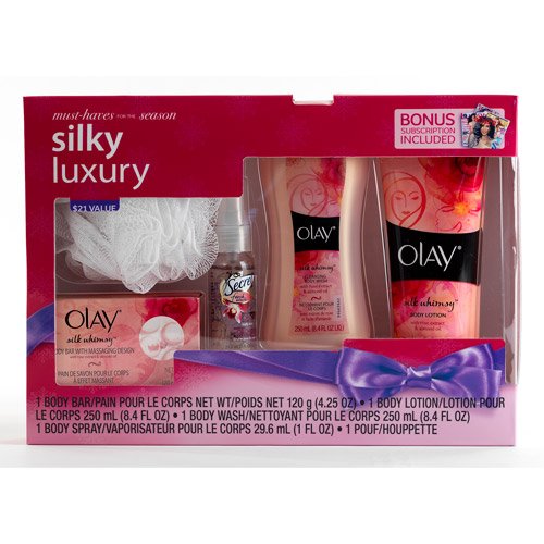 Olay Silky Luxury Bath and Body Holiday Gift Set Beauty & Personal Care Olay