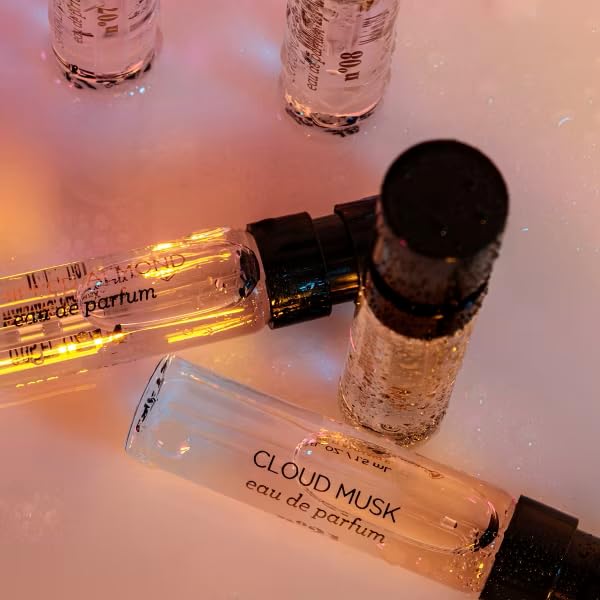 MIX:BAR Scent Discovery Set - Vanilla Bourbon + Whipped Almond + Coconut Palm + Cloud Musk + Sparkling Hibiscus - 5pc Perfume Sampler, 0.05 Fl Oz Beauty & Personal Care MIX:BAR