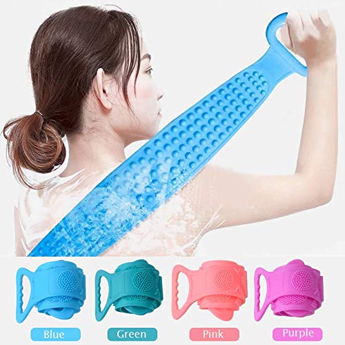zxb-shop Exfoliating Towel for the Body 1 Piece Extended Washer Skin Clean Shower Brushes Magic Bath Towel Silicone Brush Rub Back Mud Exfoliating Beauty and Personal Care zxb-shop