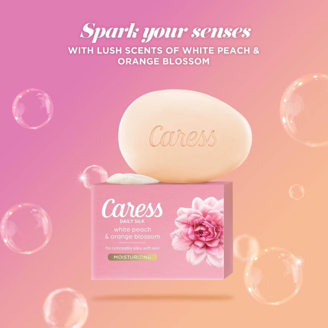 Caress Beauty Bar Soap For Noticeably Silky Soft Skin Daily Silk Extract and Floral Oil Essence 3.15 oz 3 Bars Beauty & Personal Care Caress