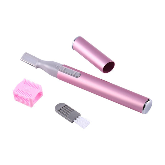 Akozon New Portable Electric Face Eyebrow Hair Body Blade Shaver r Trimmer Beauty Pink Beauty and Personal Care Akozon