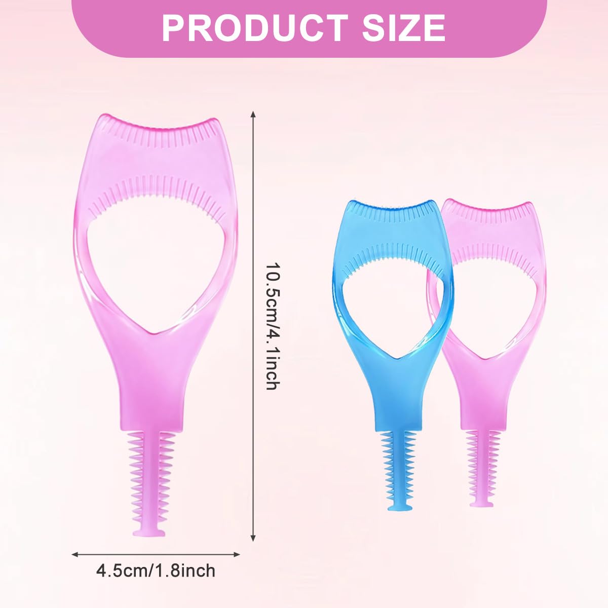 3PCS Random Color Plastic Makeup Upper Lower Eye Lash Mascara Applicator Guard With Comb Eyelashes Curlers Applicators For Women Girls Beauty & Personal Care ASTRQLE