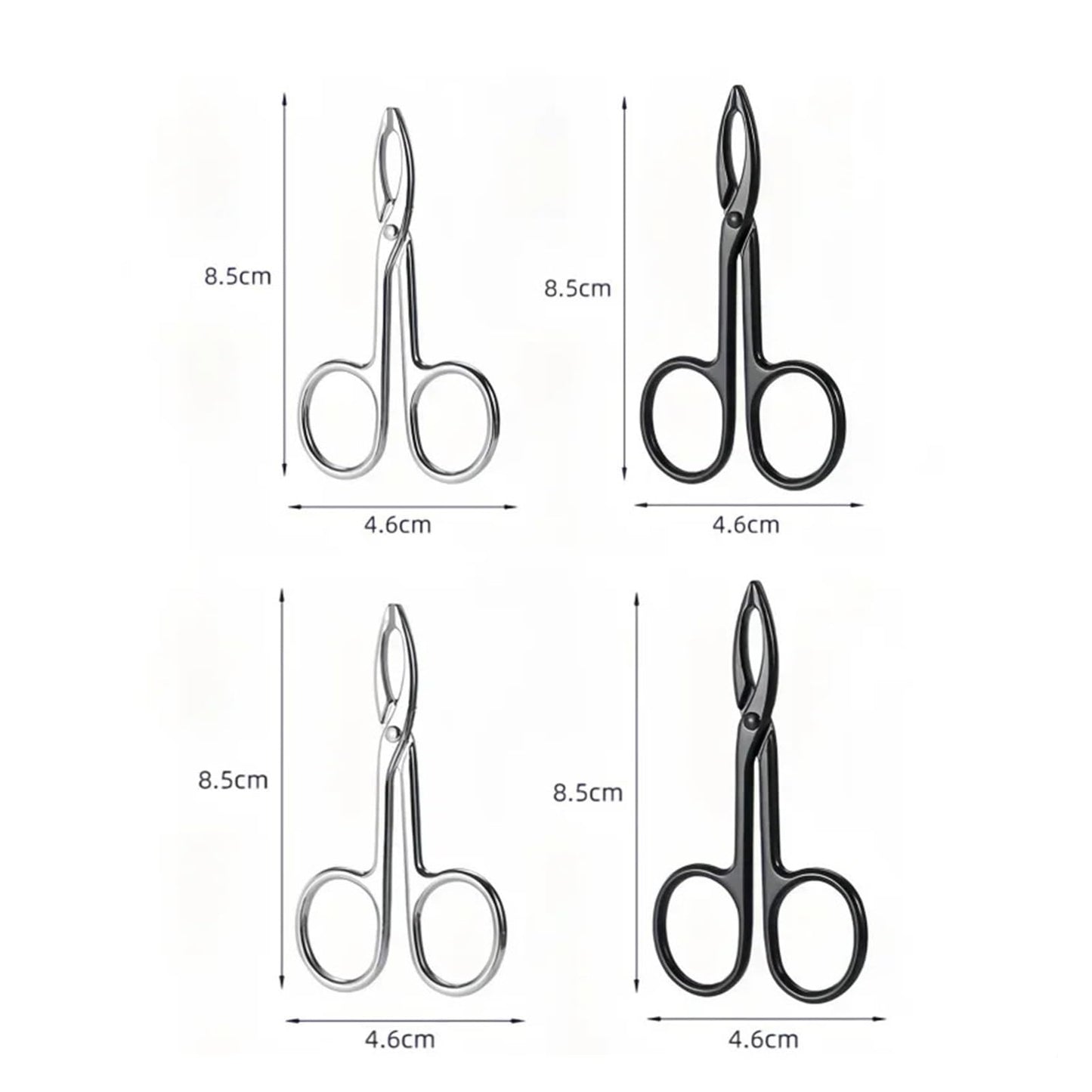Stainless Steel Elbow Eyebrow Pliers Clip Scissors Tweezers Straight Pointed Professional Plucking Makeup Beauty Tools(Silver straightmouth) Beauty and Personal Care ZXYZXYZZ