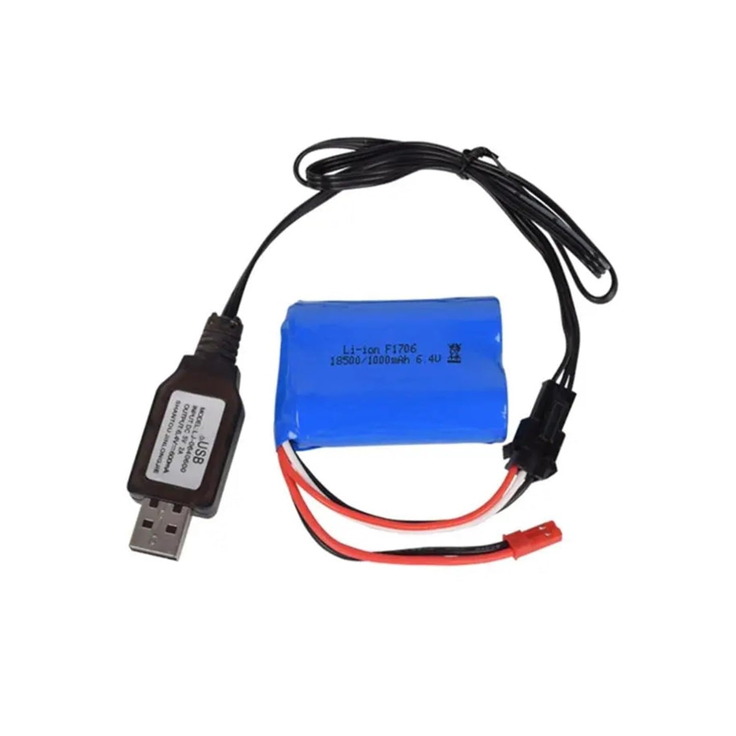 6.4v/7.4V 500mA Charger Li-i SM-3P RC Toys Remote Control Positive Portable USB(A 7.4V) Beauty and Personal Care KNVZNWFF