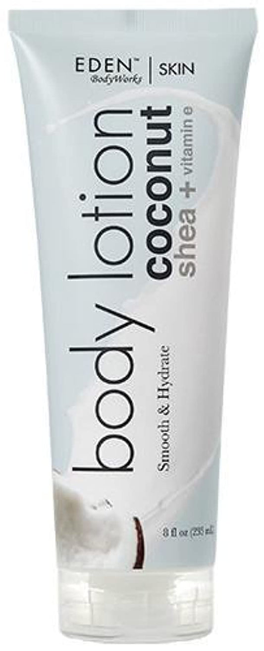 EDEN BodyWorks Coconut Shea Body Lotion | 8 oz | Lock in Moisture, Protect & Heal Skin - Includes Coconut Oil, Shea Butter + Vitamin E Beauty & Personal Care EDEN BodyWorks