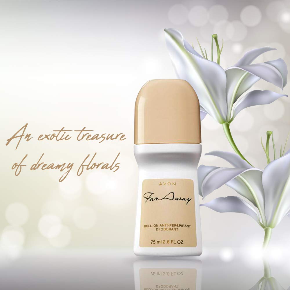 Avon FAR Away Roll-on Anti-perspirant Deodorant Bonus Size 2.6 Fl. Oz. Beauty and Personal Care AVON
