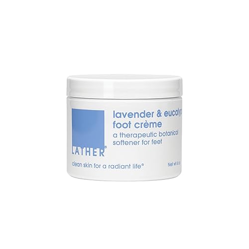 LATHER Foot Cream - Moisturizing & Nourishing Cracked Heel Repair for Smooth, Soft Feet - Pedicure Foot Spa - Aromatherapy Foot Lotion For Dry Cracked Beauty & Personal Care LATHER