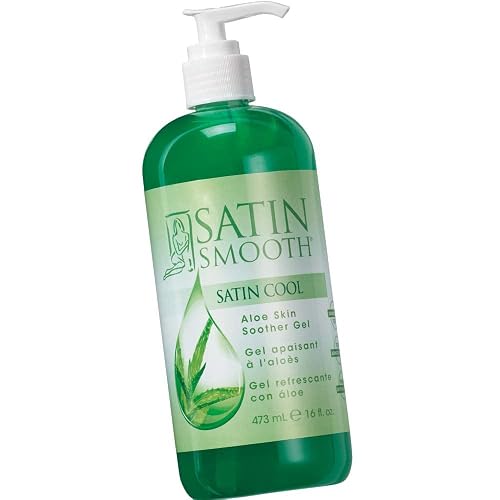 SATIN SMOOTH Satin Cool Aloe Skin Soother Gel for Unisex - 16 oz Gel Beauty & Personal Care SATIN SMOOTH