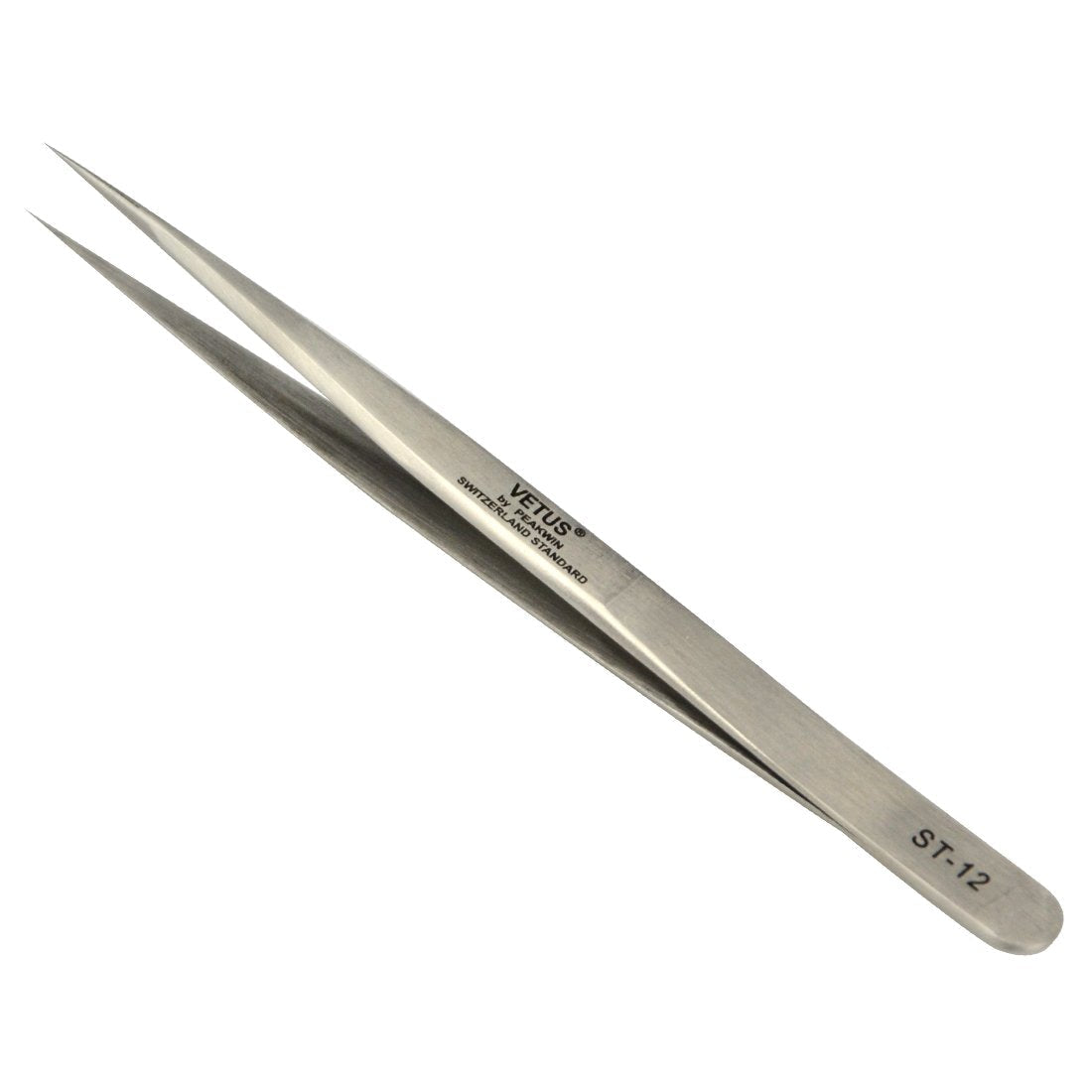1 PC Vetus Pointed Perfect Craft Fine Angled Removal Stainless Steel Tip Straight Tweezers For Professional Grafting Eyelash extension False Eyelash Beauty and Personal Care Qeelasee