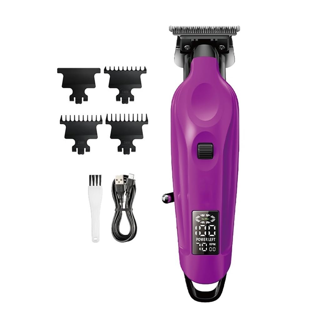 GLESVOWIO Hair Clippers for Men USB Charging Cordless with T-Blade for Precision Trimming(Purple) Beauty and Personal Care GLESVOWIO