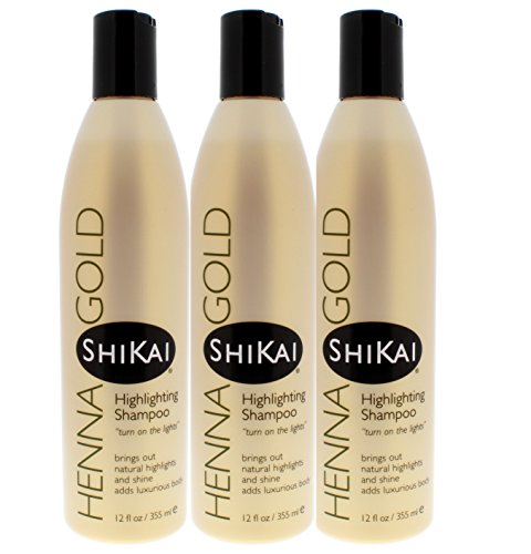 Shikai - Henna Gold Highlighting Shampoo, Brings Out Natural Highlights & Shine, Adds Luxurious Body, Plant-Based Formula with Non-Coloring Henna Beauty & Personal Care ShiKai