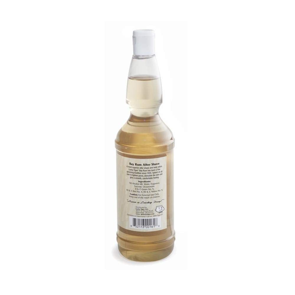 Lucky Tiger Barber Shop After Shave Bay Rum, Bay Rum 16 oz (Pack of 2) Beauty and Personal Care Lucky Tiger